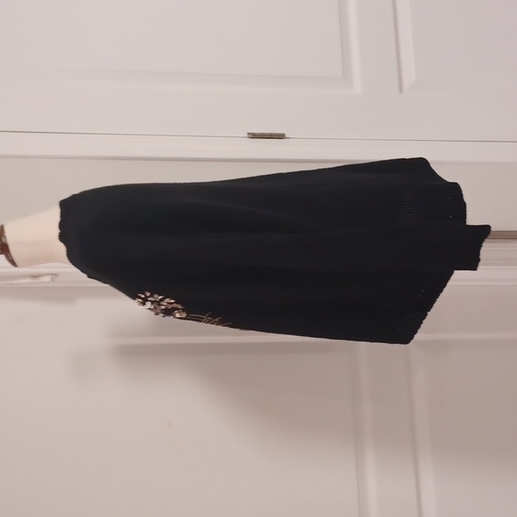 Guess black oversized high low sweater tiger graphic embroidered medium - Picture 5 of 16